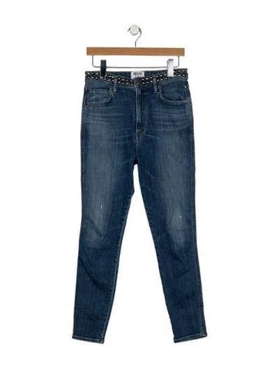 Pre-owned Agolde High-rise Skinny Leg Jeans In Blue