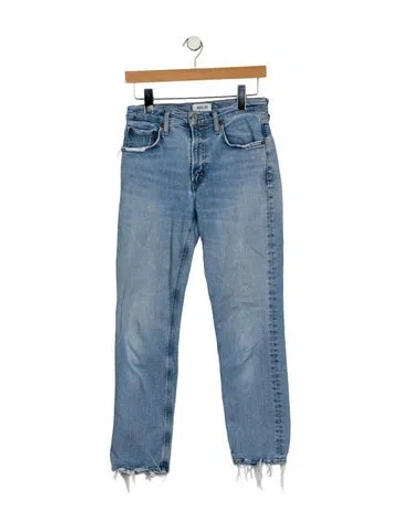 Pre-owned Agolde High-rise Skinny Leg Jeans In Blue