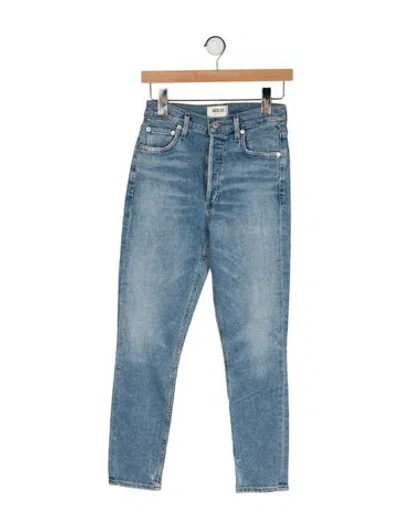 Pre-owned Agolde High-rise Skinny Leg Jeans In Blue