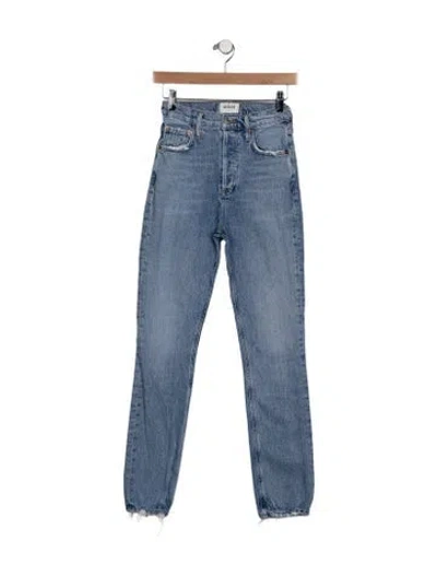 Pre-owned Agolde High-rise Skinny Leg Jeans In Blue