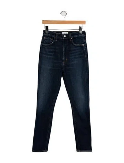 Pre-owned Agolde High-rise Skinny Leg Jeans In Blue