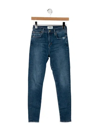 Pre-owned Agolde High-rise Skinny Leg Jeans In Blue