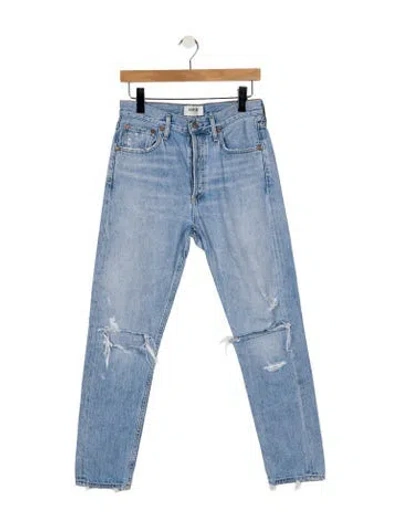 Pre-owned Agolde High-rise Skinny Leg Jeans In Blue