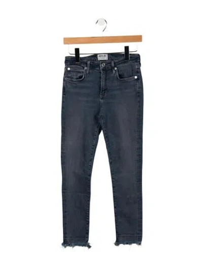 Pre-owned Agolde High-rise Skinny Leg Jeans In Blue