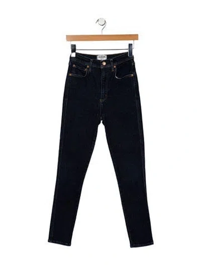 Pre-owned Agolde High-rise Skinny Leg Jeans In Blue