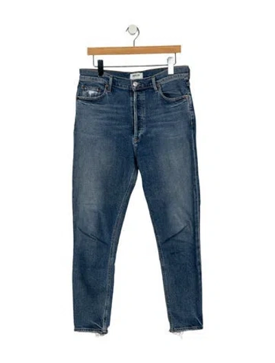 Pre-owned Agolde High-rise Skinny Leg Jeans In Blue