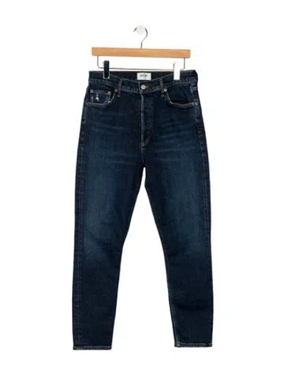 Pre-owned Agolde High-rise Skinny Leg Jeans In Blue