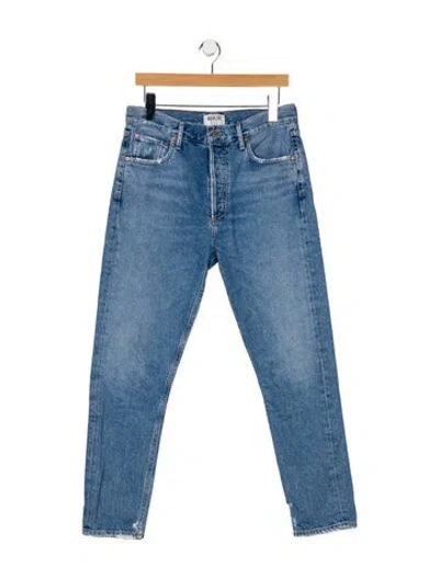 Pre-owned Agolde High-rise Skinny Leg Jeans In Blue