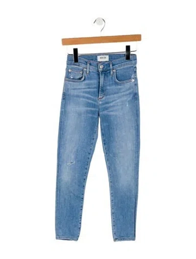 Pre-owned Agolde High-rise Skinny Leg Jeans In Blue