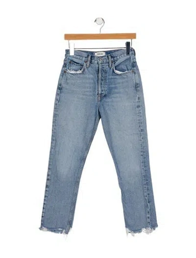 Pre-owned Agolde High-rise Skinny Leg Jeans In Blue