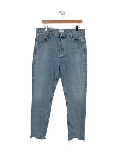 Pre-owned Agolde High-rise Skinny Leg Jeans In Blue