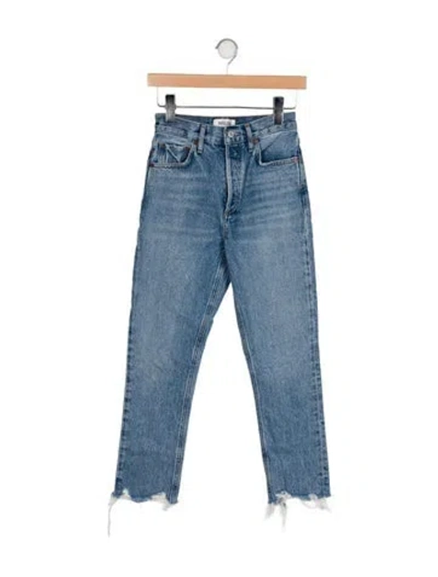 Pre-owned Agolde High-rise Skinny Leg Jeans In Blue