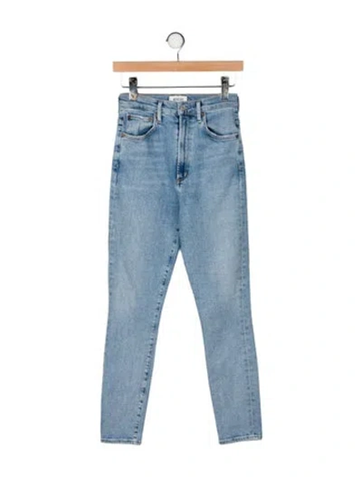 Pre-owned Agolde High-rise Skinny Leg Jeans In Blue