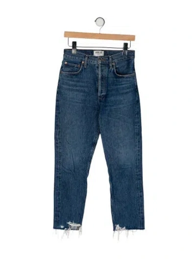 Pre-owned Agolde High-rise Skinny Leg Jeans In Blue