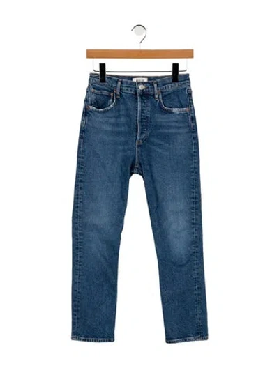 Pre-owned Agolde High-rise Skinny Leg Jeans In Blue