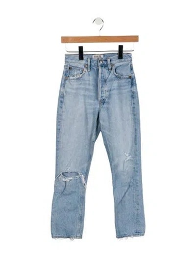 Pre-owned Agolde High-rise Skinny Leg Jeans In Blue