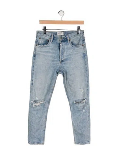 Pre-owned Agolde High-rise Skinny Leg Jeans In Blue