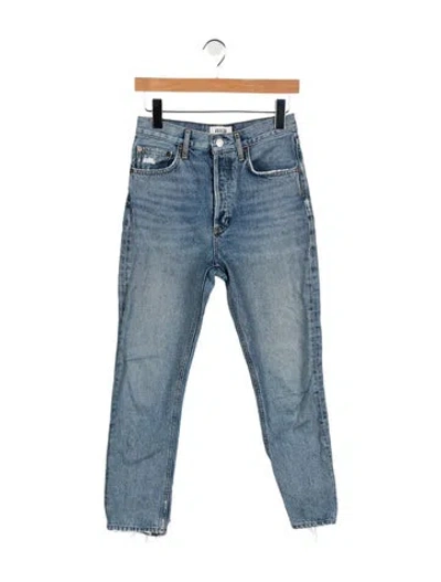 Pre-owned Agolde High-rise Skinny Leg Jeans In Blue