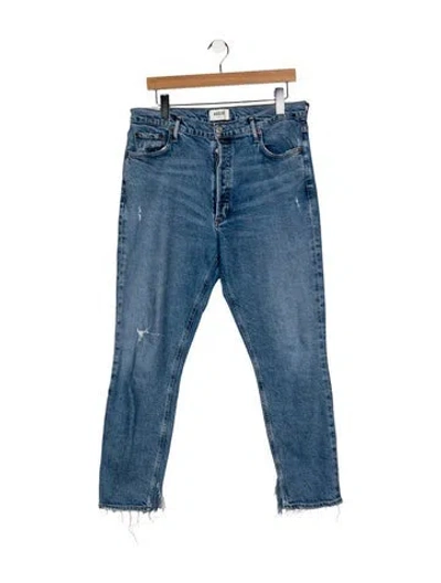 Pre-owned Agolde High-rise Skinny Leg Jeans In Blue