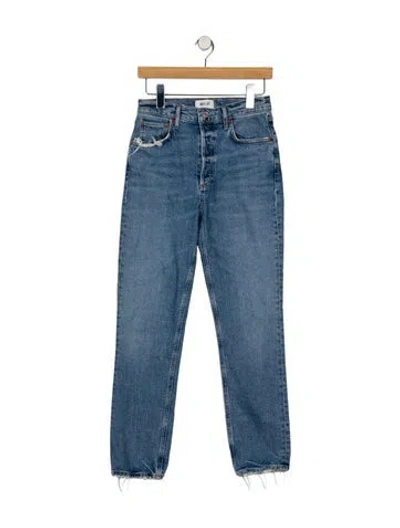 Pre-owned Agolde High-rise Skinny Leg Jeans In Blue