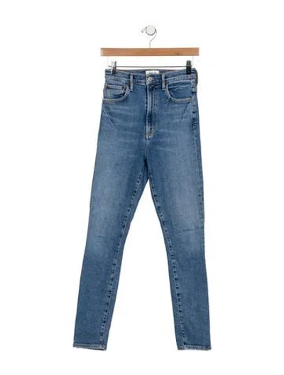 Pre-owned Agolde High-rise Skinny Leg Jeans In Blue