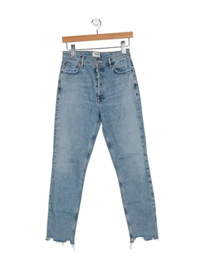 Pre-owned Agolde High-rise Skinny Leg Jeans In Blue
