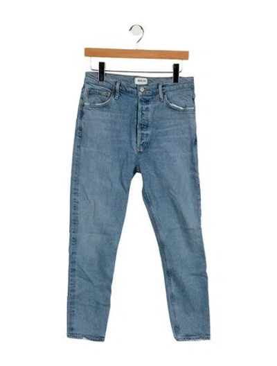 Pre-owned Agolde High-rise Skinny Leg Jeans In Blue