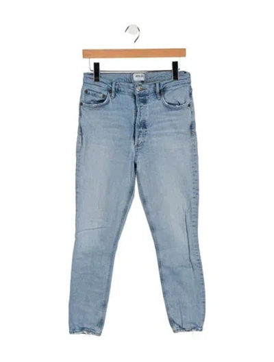 Pre-owned Agolde High-rise Skinny Leg Jeans In Blue