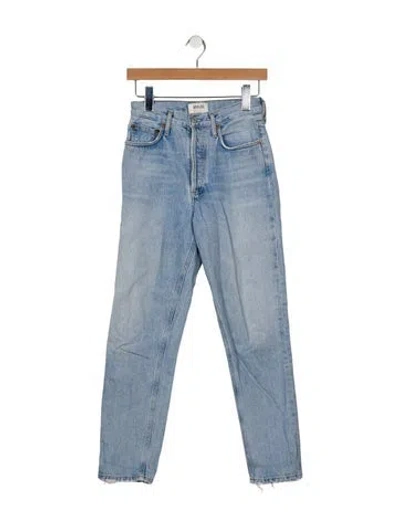 Pre-owned Agolde High-rise Skinny Leg Jeans In Blue