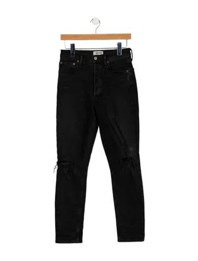Pre-owned Agolde High-rise Skinny Leg Jeans In Blue