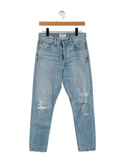 Pre-owned Agolde High-rise Skinny Leg Jeans In Blue