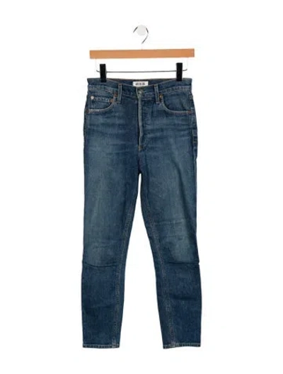 Pre-owned Agolde High-rise Skinny Leg Jeans In Blue