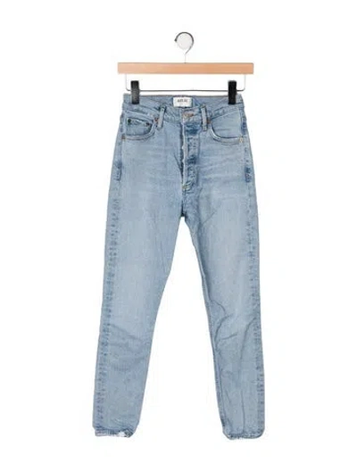 Pre-owned Agolde High-rise Skinny Leg Jeans In Blue