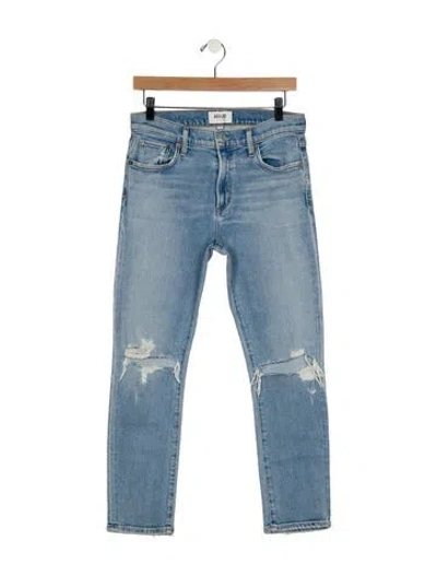 Pre-owned Agolde High-rise Skinny Leg Jeans In Blue