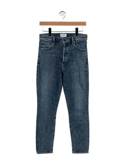 Pre-owned Agolde High-rise Skinny Leg Jeans In Blue