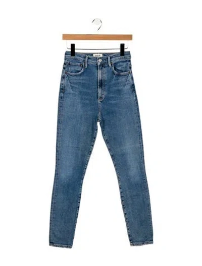 Pre-owned Agolde High-rise Skinny Leg Jeans In Blue
