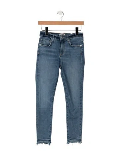 Pre-owned Agolde High-rise Skinny Leg Jeans In Blue