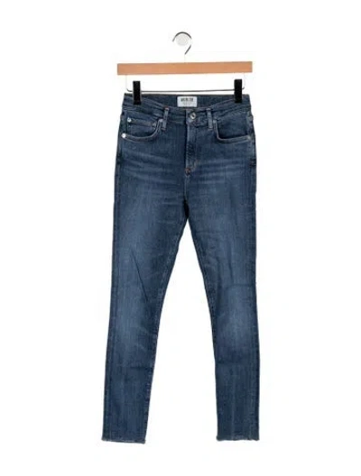 Pre-owned Agolde High-rise Skinny Leg Jeans In Blue