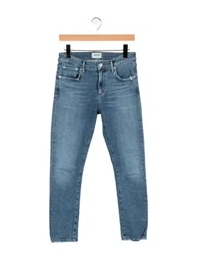 Pre-owned Agolde High-rise Skinny Leg Jeans In Blue