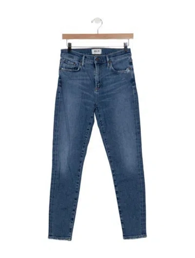 Pre-owned Agolde High-rise Skinny Leg Jeans In Blue