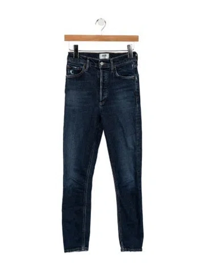 Pre-owned Agolde High-rise Skinny Leg Jeans In Blue
