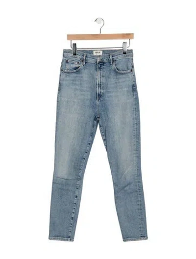 Pre-owned Agolde High-rise Skinny Leg Jeans In Blue