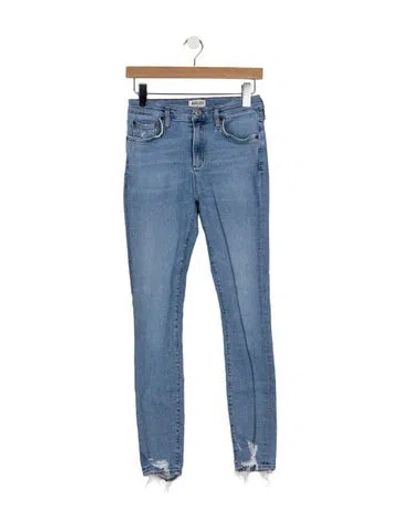 Pre-owned Agolde High-rise Skinny Leg Jeans In Blue