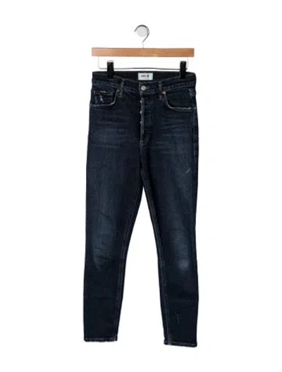 Pre-owned Agolde High-rise Skinny Leg Jeans In Blue