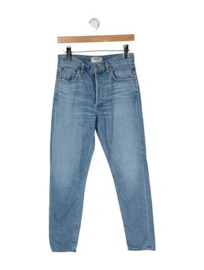 Pre-owned Agolde High-rise Skinny Leg Jeans In Blue