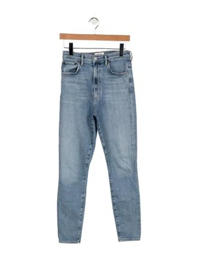 Pre-owned Agolde High-rise Skinny Leg Jeans In Blue