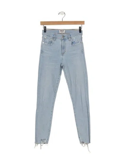 Pre-owned Agolde High-rise Skinny Leg Jeans In Blue