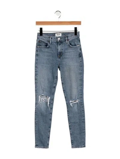 Pre-owned Agolde High-rise Skinny Leg Jeans In Blue