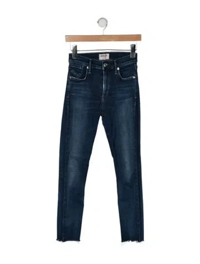 Pre-owned Agolde High-rise Skinny Leg Jeans In Blue