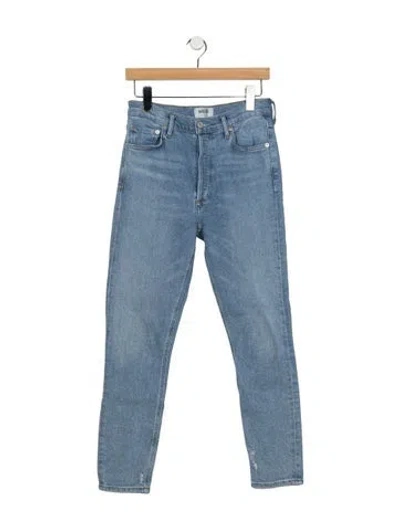 Pre-owned Agolde High-rise Skinny Leg Jeans In Blue